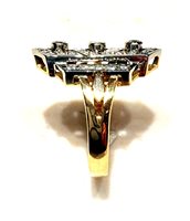 Ring Sommer Woman Art Decò in Yellow Gold Diamante 0.62 Ct DIA CT 0.62 VS/G - DIA CT 0.62 VS/G